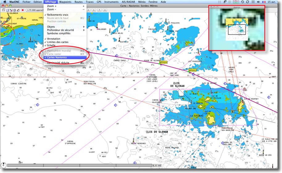 Cliquer pour agrandir... cartes navionics