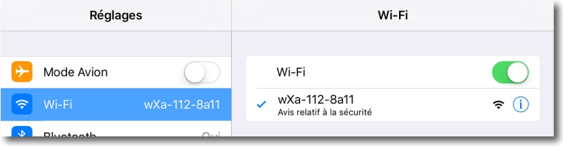 wifi connexion