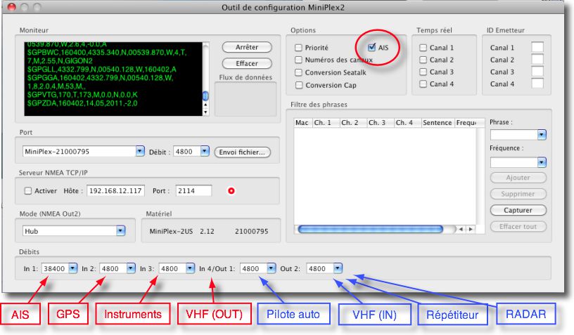 configuraion miniplex 2